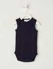 Milly & Milo Essentials Merino Sleeveless Bodysuit, Navy Blue product photo