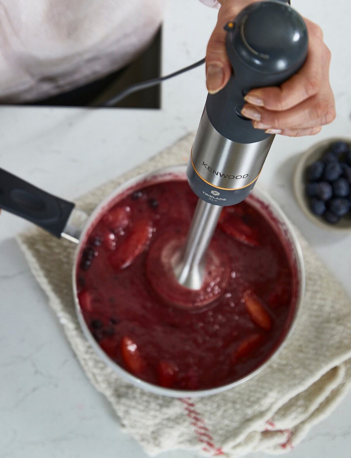 Kenwood Triblade XL Plus Hand Blender, HBM60307GY Food Processors