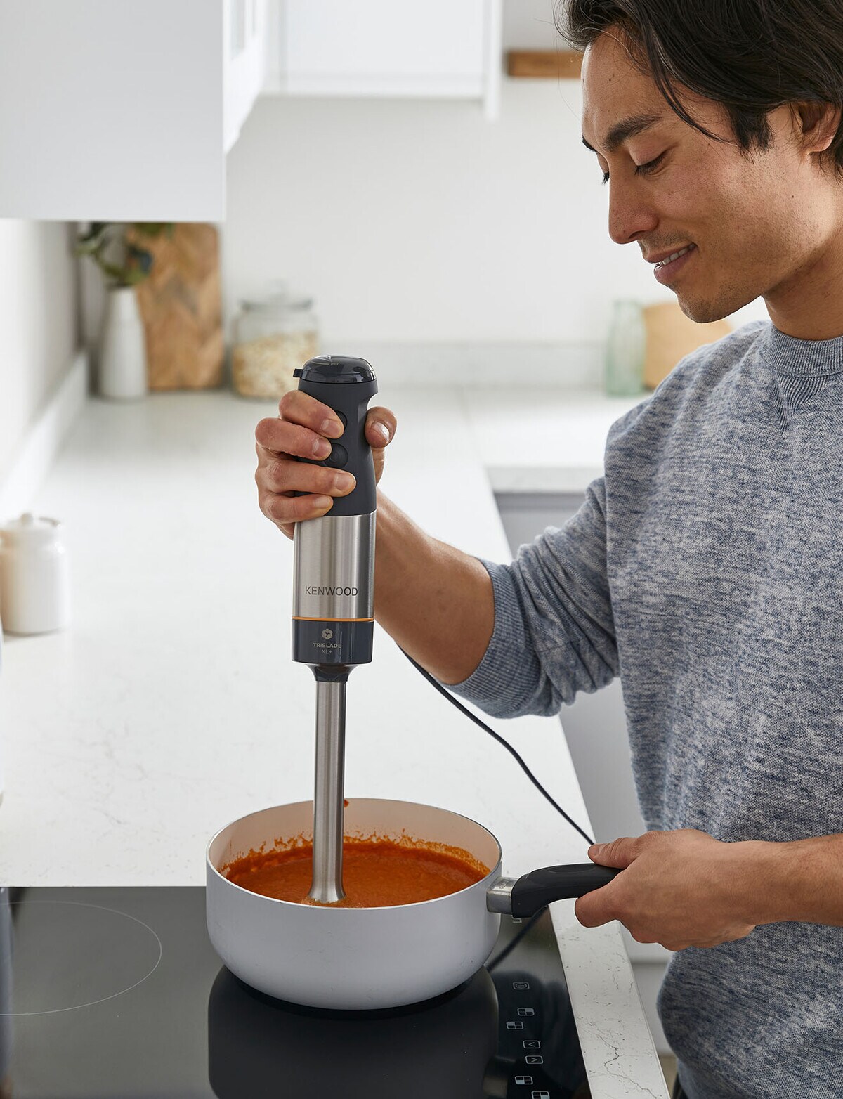 Kenwood Triblade XL Plus Hand Blender, HBM60307GY Food Processors