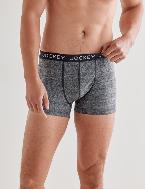 Jockey Miami No Ride Up Trunk, Black Marle product photo