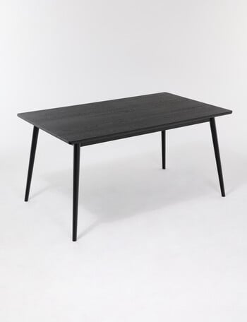 LUCA Furniture Amalfi Dining Table 1.5m, Black product photo