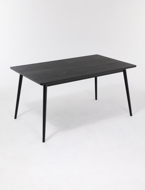 LUCA Furniture Amalfi Dining Table 1.5m, Black product photo