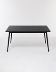 LUCA Furniture Amalfi Dining Table 1.5m, Black product photo View 02 S
