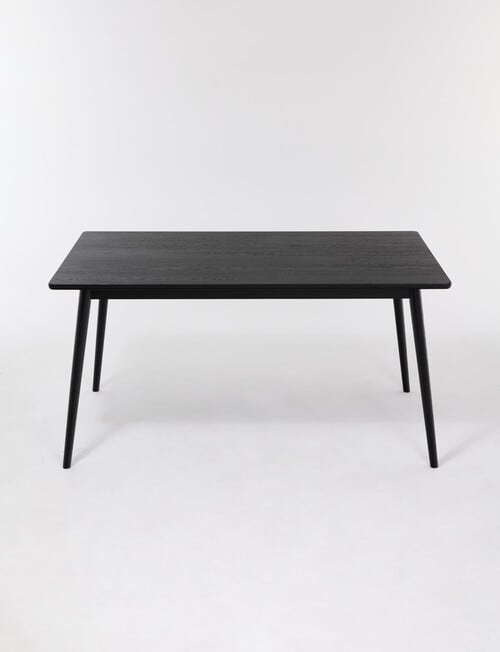 LUCA Furniture Amalfi Dining Table 1.5m, Black product photo View 02 L