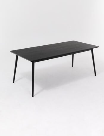 LUCA Furniture Amalfi Dining Table 1.9m, Black product photo
