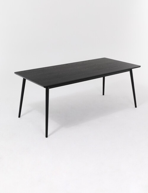LUCA Furniture Amalfi Dining Table 1.9m, Black product photo