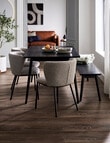 LUCA Furniture Amalfi Dining Table 1.9m, Black product photo View 02 S