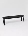 LUCA Furniture Amalfi Dining Bench 1.5m, Black product photo