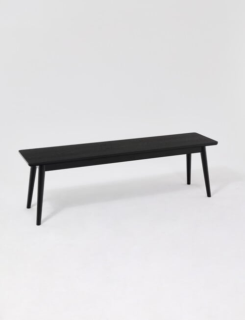 LUCA Furniture Amalfi Dining Bench 1.5m, Black product photo