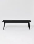 LUCA Amalfi Dining Bench, Black product photo View 03 S