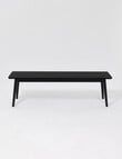 LUCA Furniture Amalfi Dining Bench 1.5m, Black product photo View 03 S
