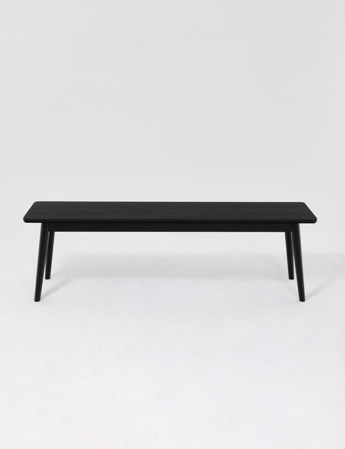LUCA Furniture Amalfi Dining Bench 1.5m, Black product photo View 03 L