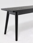 LUCA Amalfi Dining Bench, Black product photo View 04 S