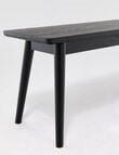 LUCA Furniture Amalfi Dining Bench 1.5m, Black product photo View 04 S