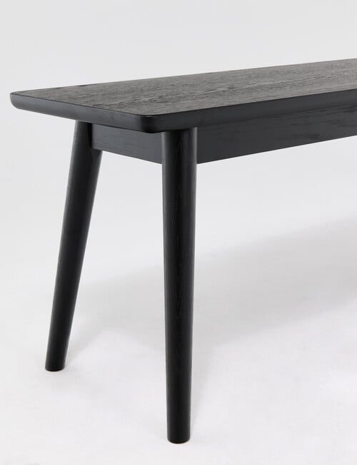 LUCA Amalfi Dining Bench, Black product photo View 04 L