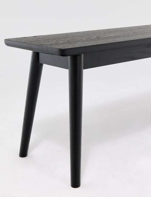 LUCA Furniture Amalfi Dining Bench 1.5m, Black product photo View 04 L