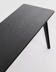 LUCA Furniture Amalfi Dining Bench 1.5m, Black product photo View 05 S