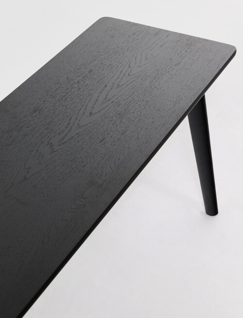 LUCA Furniture Amalfi Dining Bench 1.5m, Black product photo View 05 L