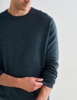 North South Merino Crew Neck Jumper, Petrol product photo