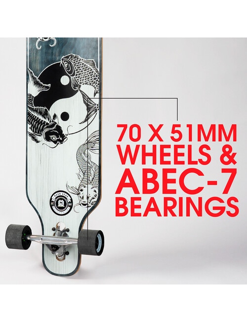Skateboard 38" x 9" Drop Through Longboard, Balance product photo View 05 L