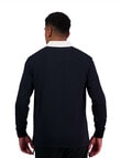 Canterbury Yarn Dye Long Sleeve Rugby, Black, S product photo View 02 S