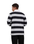 Canterbury Stripe Rugby Top, Black product photo View 02 S