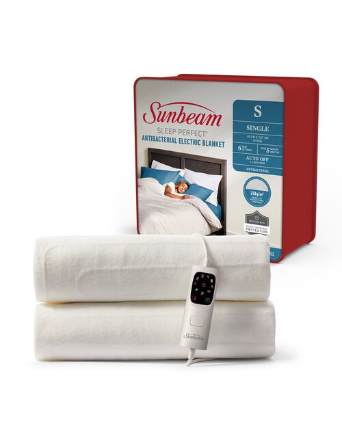 Sunbeam Sleep Perfect Antibacterial Single Electric Blanket, BLA6321 product photo View 02 L