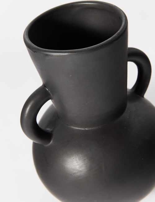 M&Co Venice Vase, 20cm, Black product photo View 02 L