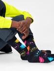 Happy Socks Cat Sock, Black product photo View 02 S
