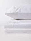 Kate Reed Lowell 500TC Sateen Flat Sheet, White product photo View 03 S