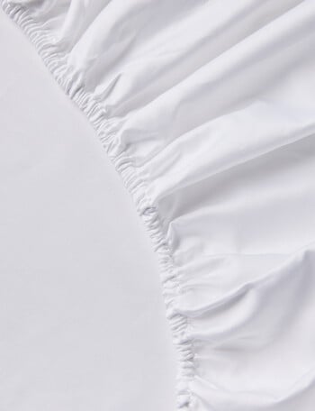 Kate Reed Lowell 500TC Sateen Fitted Sheet, White product photo
