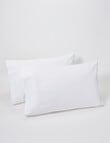 Kate Reed Lowell 500TC Sateen Standard Pillowcase Pair, White product photo