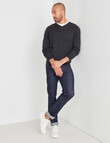 North South Merino V-Neck Jumper, Charcoal product photo View 03 S