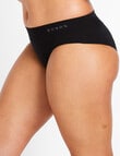 Bonds Seamfree Midi Brief, Black, 8-18 product photo View 02 S