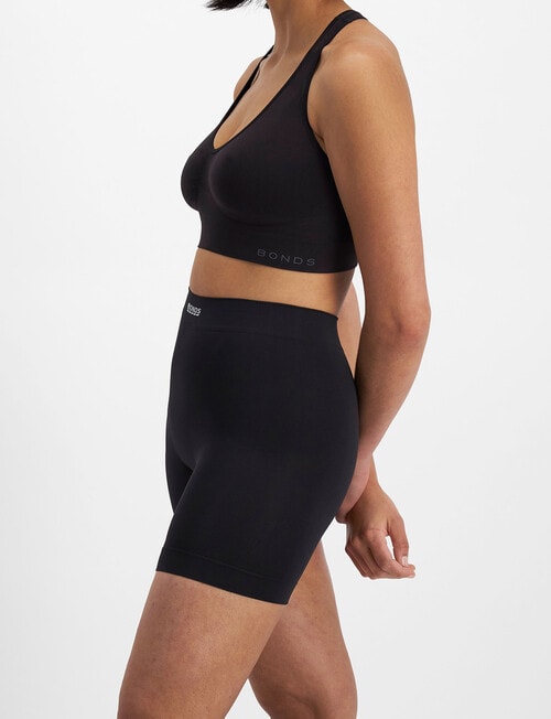 Bonds Seamless Comfy Under Short Black, 10-20 product photo View 02 L