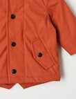 Teeny Weeny Fox Water Repellent Coat, Burnt Orange product photo View 03 S