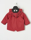 Teeny Weeny Ladybug Water Repellent Coat, Claret product photo View 02 S