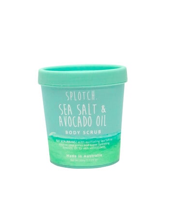 Splotch Sea Salt & Avocado Oil Body Scrub, 200g product photo