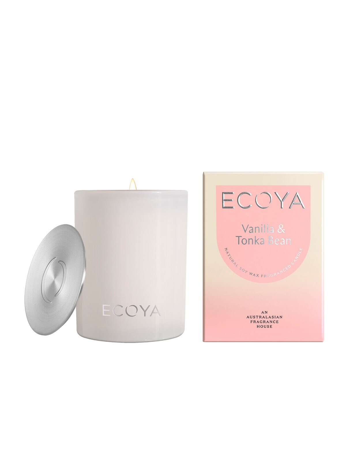 Ecoya Vanilla & Tonka Bean Madison Candle, 400g Candles & Home Fragrance