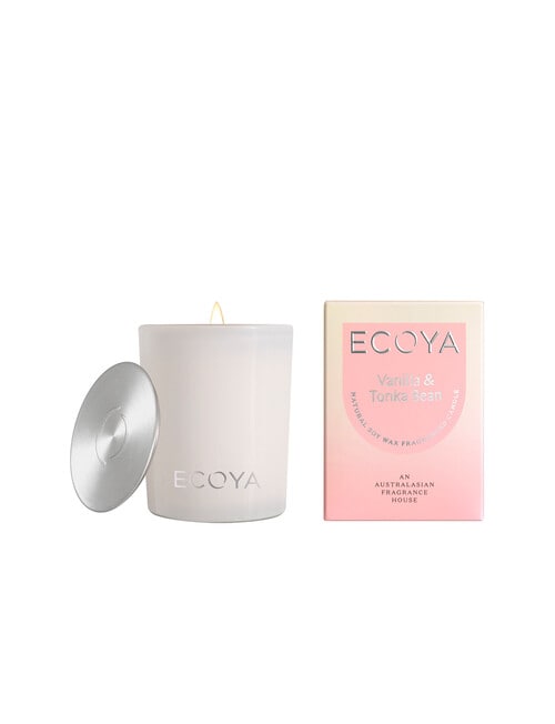 Ecoya Vanilla & Tonka Bean Mini Madison Candle, 80g product photo