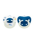 Nuk Signature Night Soother, 2-Pack, 0-6m, Assorted product photo