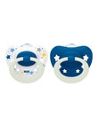 Nuk Signature Night Soother, 2-Pack, 6-18m, Assorted product photo