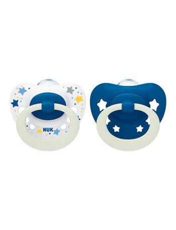Nuk Signature Night Soother, 2-Pack, 6-18m product photo
