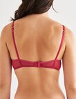 Perfects Wild Fire Push Up Bra, Sangria, 10B - 16DD product photo View 02 S