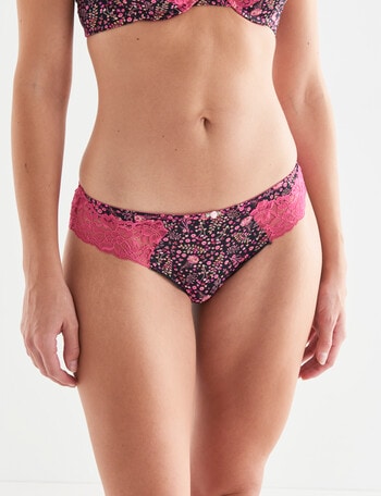 Perfects Be Sweet Bikini Brief, Sangria Print product photo