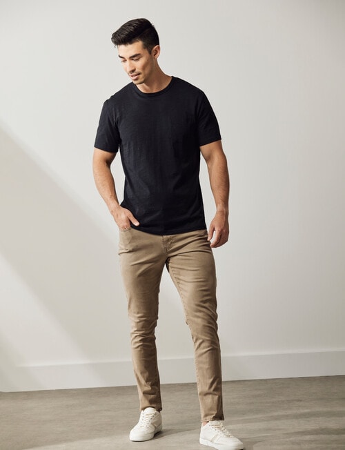 Gasoline Slub Tee, Slate product photo View 03 L