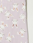 Teeny Weeny Bunny Face Legging, Purple product photo View 04 S