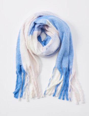 Whistle Accessories Blanket Scarf, Pink & Blue product photo