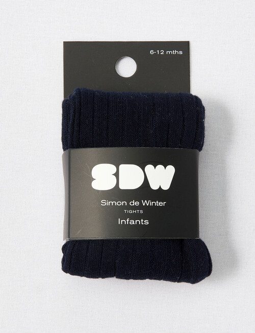 Simon De Winter Rib Tights, Navy product photo View 02 L