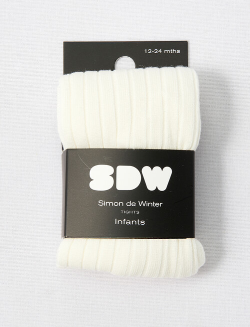 Simon De Winter Rib Tights, Ivory product photo View 02 L